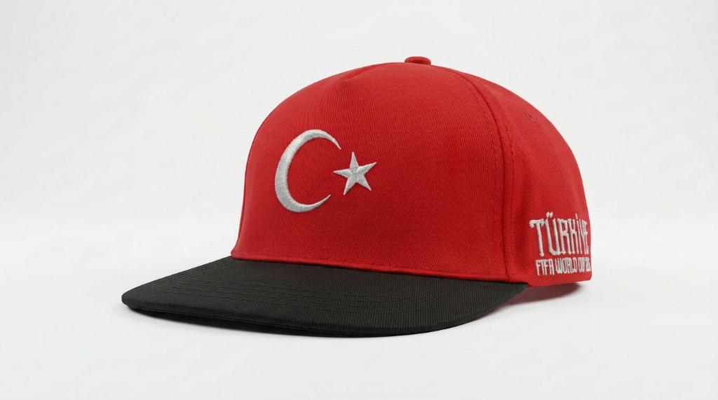 Snapback Cap Kırmızı-Siyah