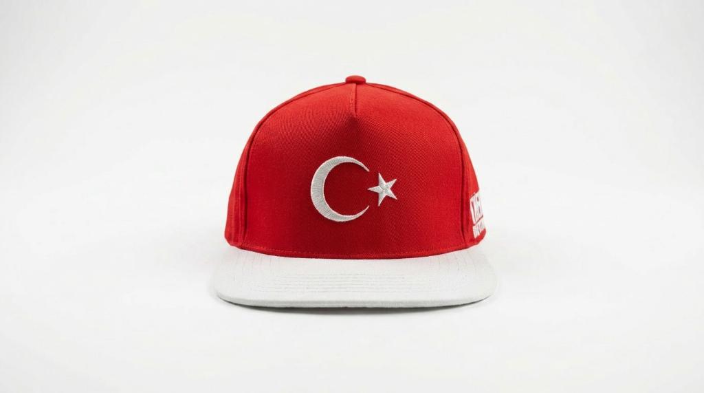 Snapback Cap Kırmızı-Beyaz